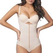 Lovely Sexy Zipper Design Skin Color Intimates Acc