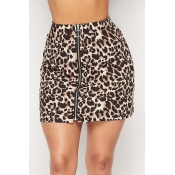 Lovely Chic  Leopard Print  Skirt