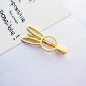 Lovely Trendy Hollow-out Gold Hairpin