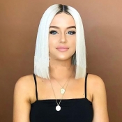 Lovely Chic Bobo White Wigs