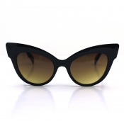 Lovely Chic Black One Piece Sunglasses