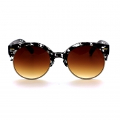 Lovely Trendy Print Black Sunglasses