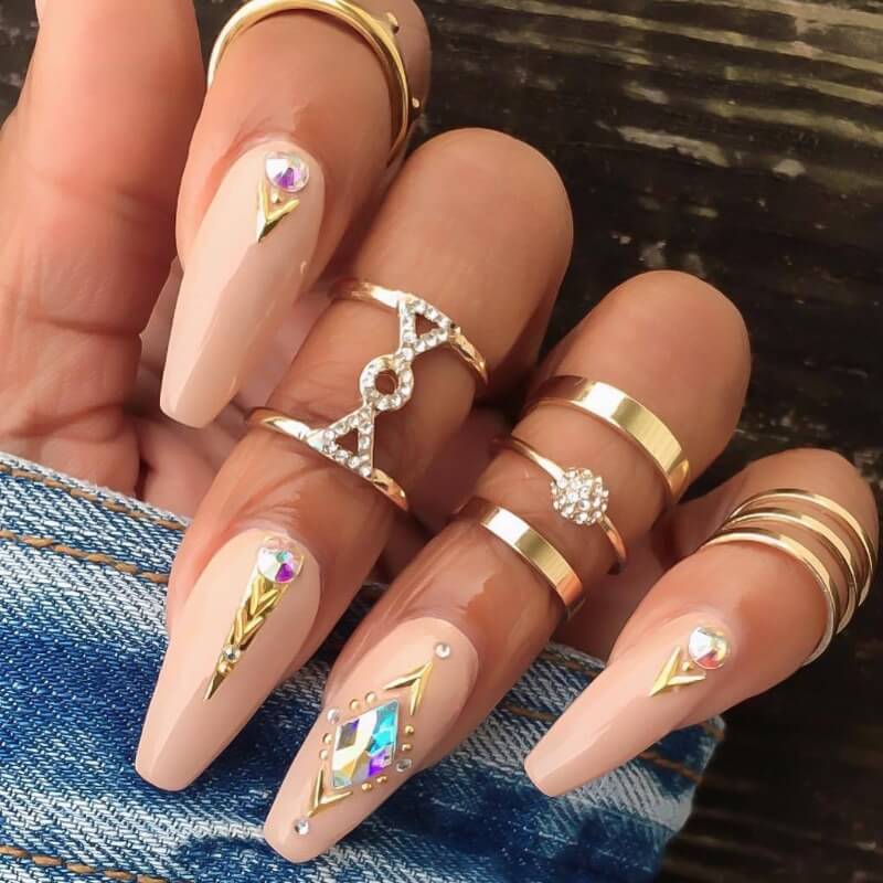 LW Trendy 5-piece Gold Ring