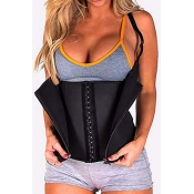 Lovely Sportswear Zipper Design Black Bustiers