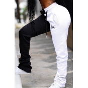 LW Casual Patchwork White Pants