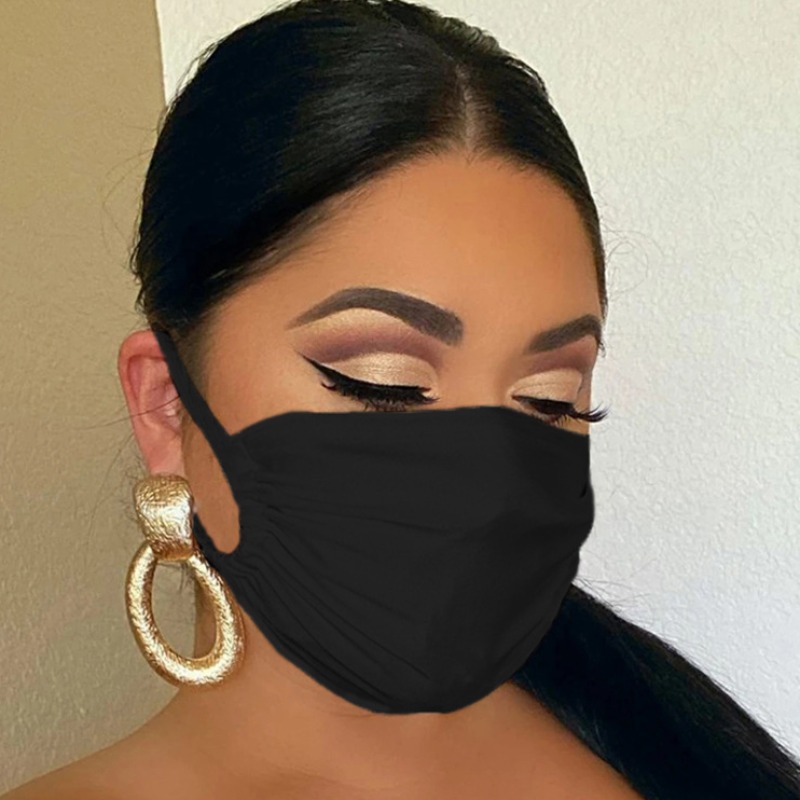 Lovely Casual Basic Black Face Mask