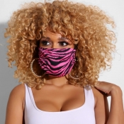 Lovely Casual Print Rose Red Face Mask