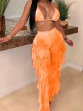LW Tie-dye Flounce Design Cover-up (Two-piece)