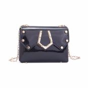 lovely Stylish Chain Strap Black Crossbody Bag