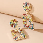 Lovely Trendy Rhinestone Decorative Multicolor Ear