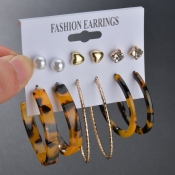 lovely Chic Hollow-out Deep Yellow Earring