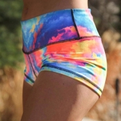 lovely Sportswear Tie-dye Blue Shorts