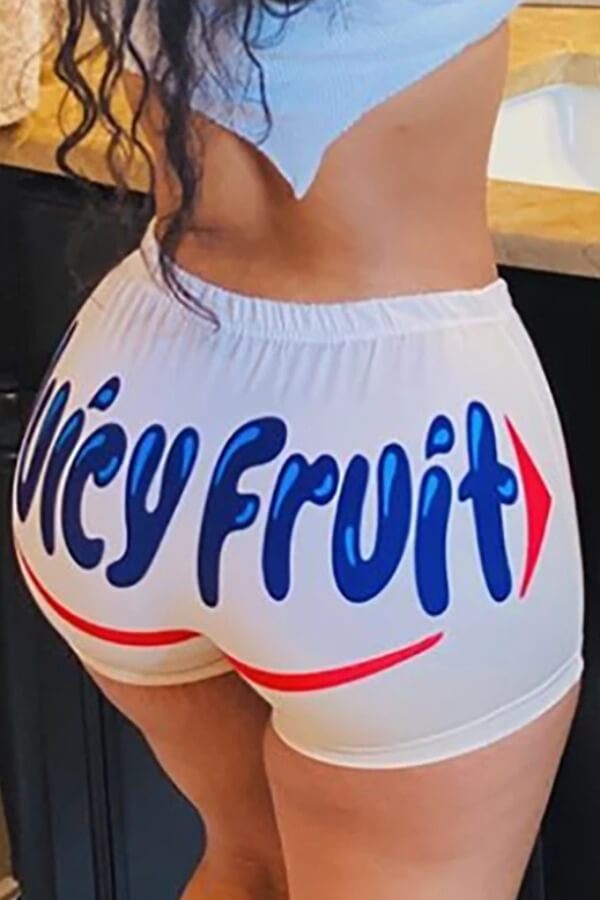 LovelyWholesale Casual Letter White Shorts Summer Casual Spring Summer 2024