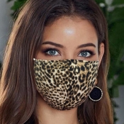 lovely Leopard Print Face Mask