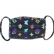 lovely Letter Print Pitch-black Face Mask