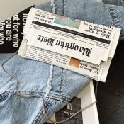 lovely Trendy Letter Print White Crossbody Bag