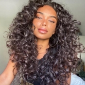 lovely Retro Curly Brown Wigs