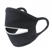 Lovely Zipper Design White Face Mask