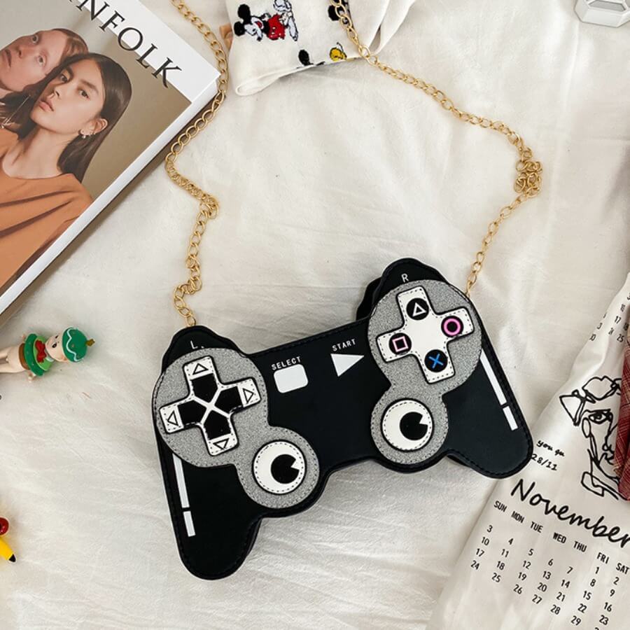 LW Chic Game Machine Black Crossbody Bags