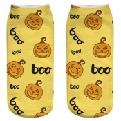 Lovely Chic Print Light Yellow Socks