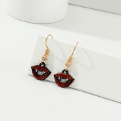 lovely Chic Lip Red Earring