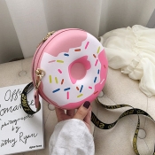 lovely Chic Doughnut Pink Crossbody Bag
