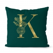 Lovely Cosy Letter Print Blackish Green Decorative