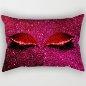 Lovely Stylish Print Rose Red Decorative Pillow Ca