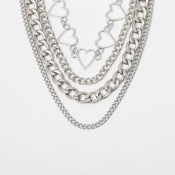 Lovely Trendy Hollow-out Silver Necklace