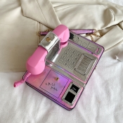 LW Chic Patchwork Pink Crossbody Bags