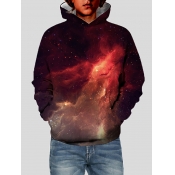 Lovely Street Gradient Kangaroo Pocket Black Men H