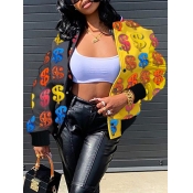 LW Street Print Patchwork Multicolor Coat
