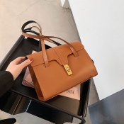 Lovely Trendy Basic Brown Crossbody Bag