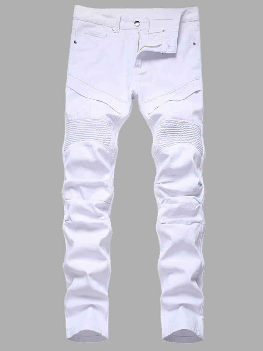 LW Men Casual Denim Pocket Design Solid Jeans (No Stretch)