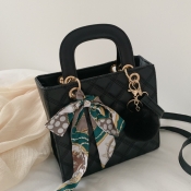 Lovely Casual Basic Black Crossbody Bag