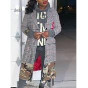 Lovely Street Turndown Collar Grid Print Black And