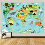 Lovely Print Basic Blue Wall Cloth