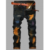 LW Men Street Denim Nostalgic Ripped Jeans (No Str