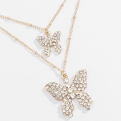 Lovely Chic Butterfly Gold Necklace