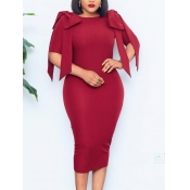 Lovely Formal Bow-tie Decoration Skinny Red Mid Ca