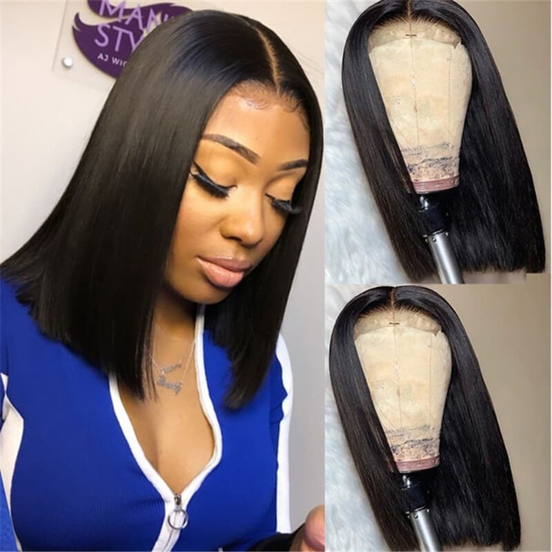 Lovely Stylish Hign-temperature Resistance Black Wigs