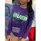 LW BASICS Letter Print Patchwork T-shirt