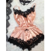 Lovely Sexy Lace Patchwork Bow-tie Decoration Ligh