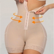 Lovely Sexy High-waisted Patchwork Khaki Waist Tra