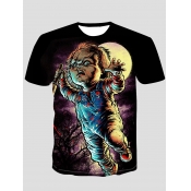 LW Men Character Cartoon Print T-shirt