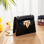 LW Chic Asymmetrical Metal Accessories Decoration 