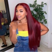 Lovely Casual High-temperature Resistance Red Wig