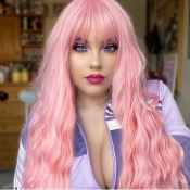 Lovely Chic High-temperature Resistance Long Pink 