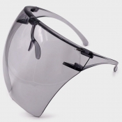 LW Chic See-through Carbon Black Sunglasses