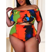 LW Plus Size Boho Off The Shoulder Bandage Hollow-